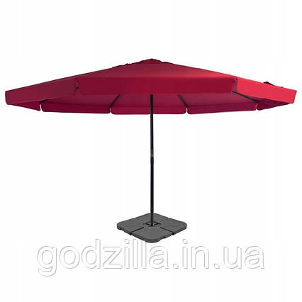 Велика  парасолька  Greatstore  500  x  385  см  +  Обважнювач  Червоний