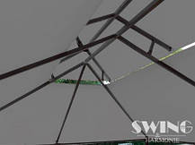 Павільйон Swingamp;Harmonie 3 х 4 м Сірий з LED-підсвіткою від сонячної батареї, фото 5