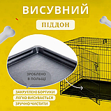 Вольєри та клітки для собак Металева клітка переноска для собак XXL (122x76x83 см), фото 5