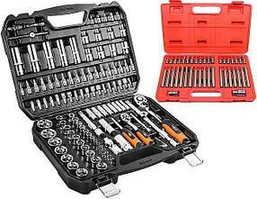 Набір  змінних  головок  NEO  08-666+біти  TORX