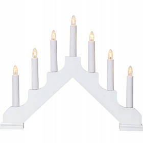 Деревянный  светильник  "Свечи"  7  LED  Белый  220В