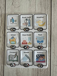 Чек лист для дітей і дорослих, розплануй свій день, органайзер мій день, тренер звичок