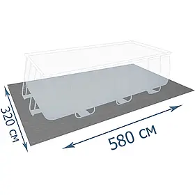 Захисна  підстилка  під  басейн  InPool  55343,  ▭  580  х  320  см