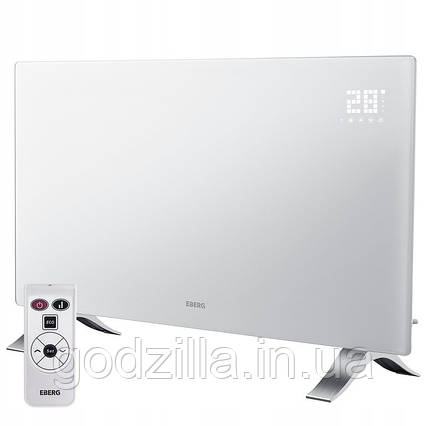 Обігрівач  сенсорний  EBERG  EVI  2000W  +  пульт  +  WiFi  управління  /  Білий