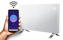 Обігрівач сенсорний EBERG EVI 2000W + пульт + WiFi управління / Білий, фото 4