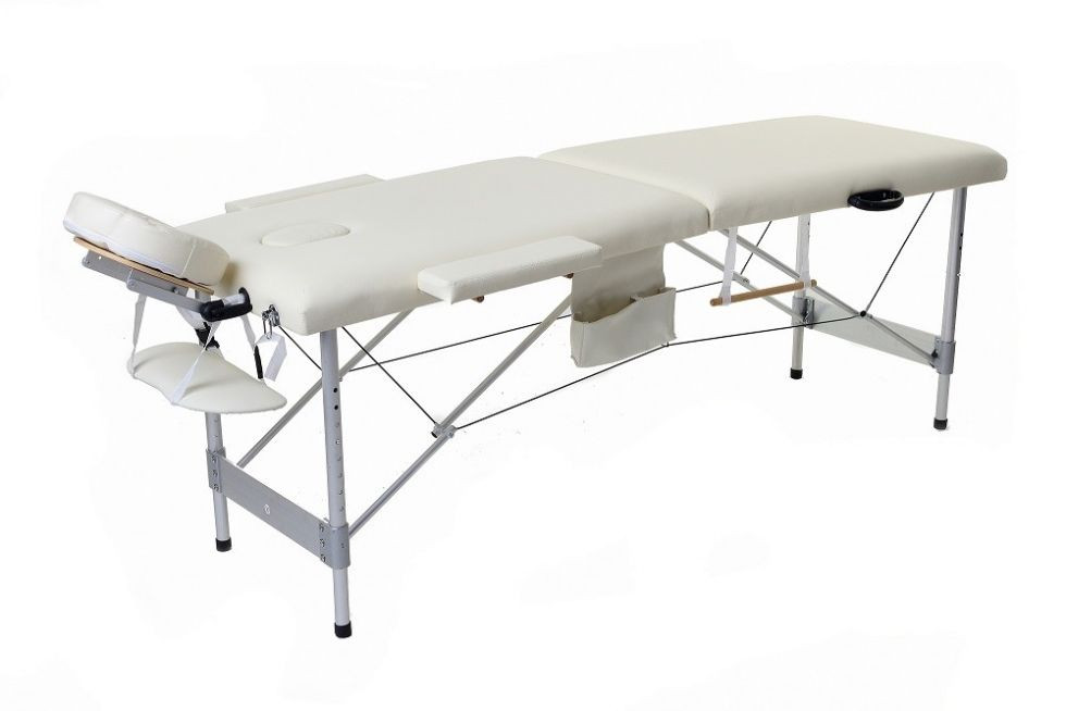 Масажний  стіл  двосегментний  алюмінієвий  4  кольори