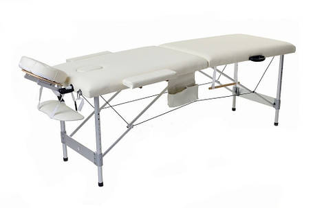 Масажний стіл двосегментний алюмінієвий 4 кольори, фото 1