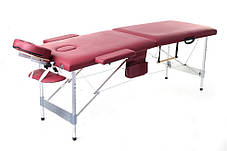 Масажний стіл двосегментний алюмінієвий 4 кольори, фото 2