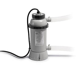 Електричний нагрівач для басейнів Intex 28684 . Працює від насоса від 1893 до 9464 л/год.