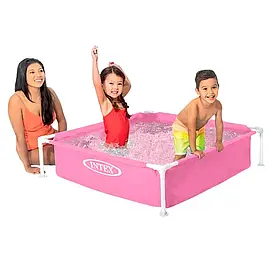 Каркасний  басейн  Intex  57172,  122  х  122  х  30  см,  рожевий