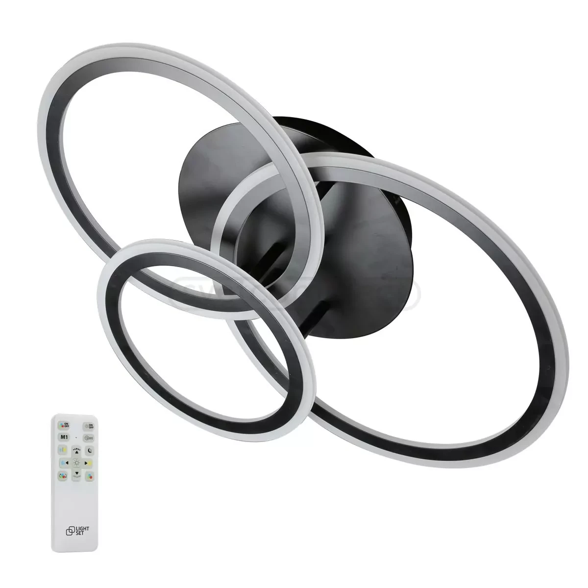 Світильник світлодіодний MAVKA LED 5850 R 65W RGB BLACK Light Set 6000К 5600Lm з пультом ДК APP-220-IP20