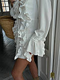 Жіноча літня сукня міні з воланами, фото 7
