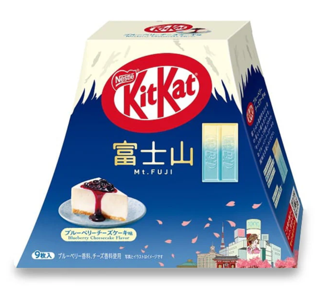 Шоколадні міні батончики KitKat Fuji Blueberry Cheesecake 9шт, 180г