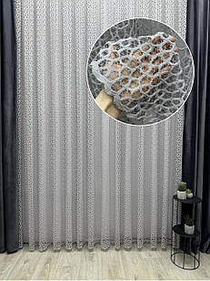 Однотонна велика сітка. Колір: сірий