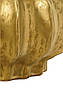 Ваза керамічна фігурної форми в золотистому кольорі, фото 3