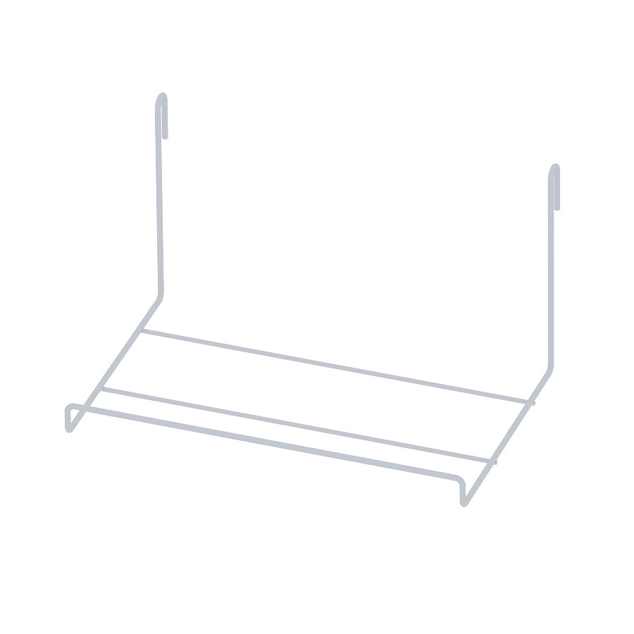 Полиця під взуття навісна торговельна 220 мм, біла