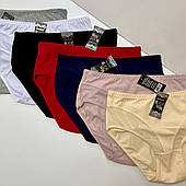 Трусики - сліпи з бавовни,  BIWEIER, з вставками з сіточки