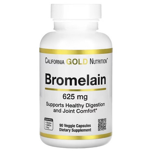 Бромелаїн California Gold Nutrition Bromelain 625 mg (90 капсул.)