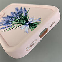 Чохол для Apple iPhone 11 Pro чохол з високими бортами з принтом лаванди на айфон 11 про рожевий q06u, фото 4