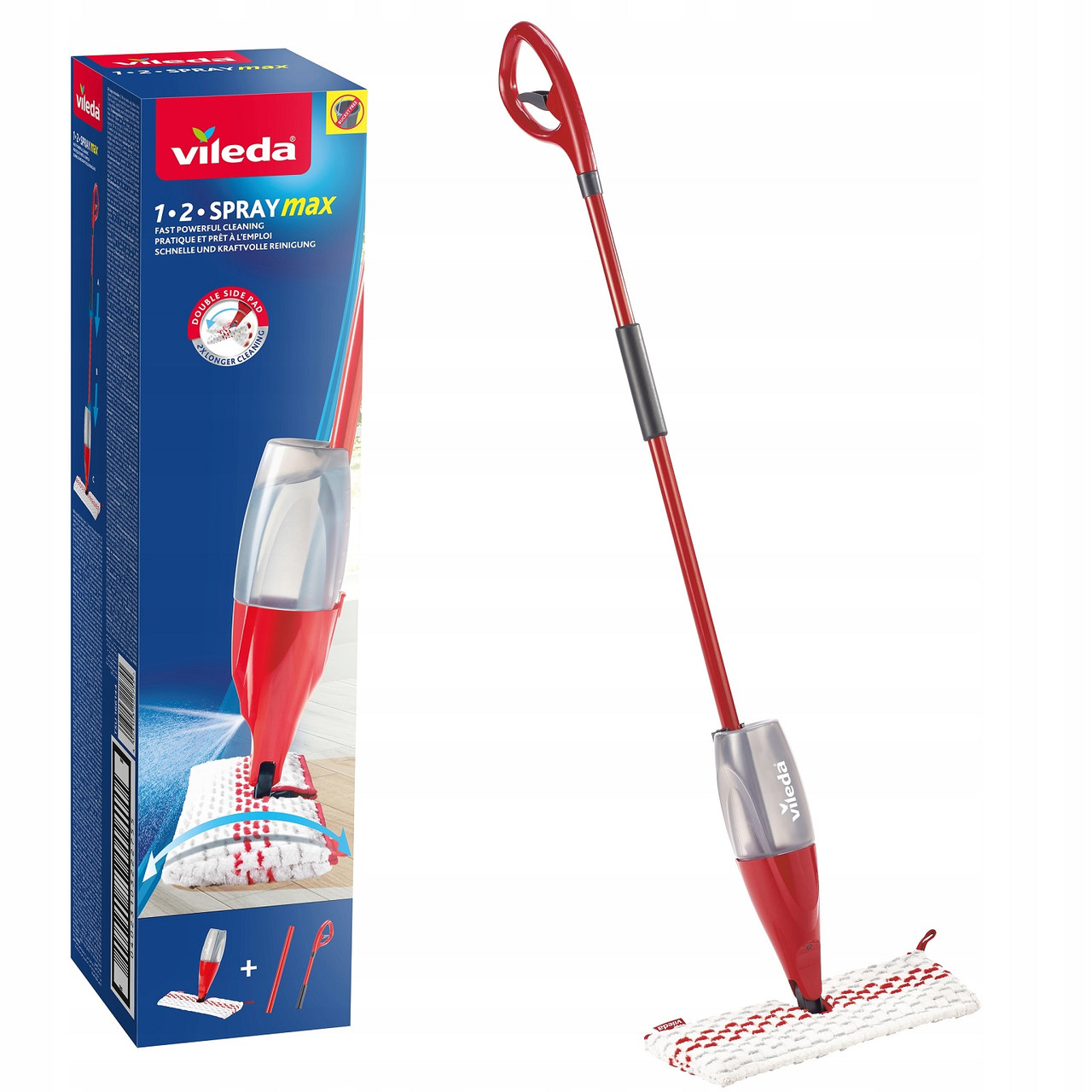 Швабра з мопом Vileda 173502 + спрей Spray MAX