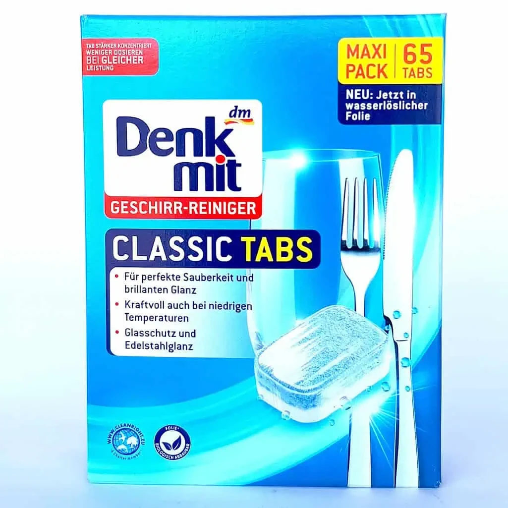 Denkmit Classic Tabs для миття посуду в посудомийній машині 65 шт