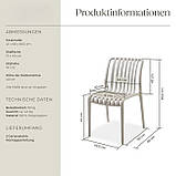 Комплект крісел для двох персон Alcudia, сіро-коричневий колір, 2 шт., фото 8