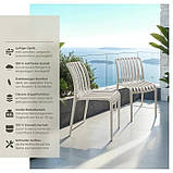 Комплект крісел для двох персон Alcudia, сіро-коричневий колір, 2 шт., фото 4