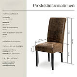 Крісла 2 шт. зі штучної шкіри, антрацитово-коричневий колір, фото 4