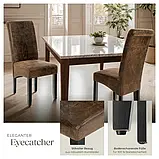 Крісла 2 шт. зі штучної шкіри, антрацитово-коричневий колір, фото 6