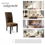 Крісла 2 шт. зі штучної шкіри, антрацитово-коричневий колір, фото 7