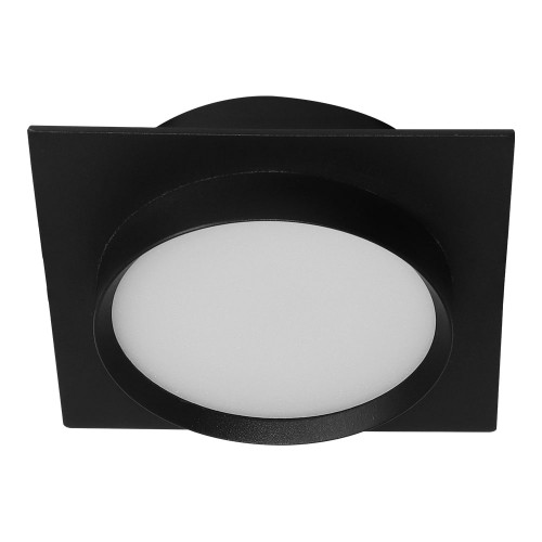 Вбудований світильник Ardero DL2818 під змінну LED лампу GX53 чорний квадратний 105х40мм (глибина з лампою 25мм) врізний IP20, фото 1