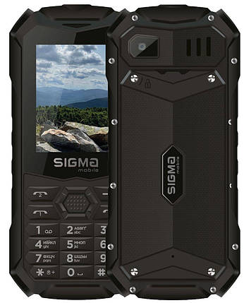 Телефон Sigma X-treme PV68 Black UA, фото 1