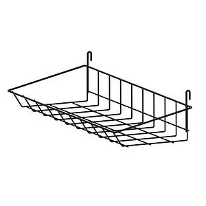 Кошик - полиця навісна на сітку 50х15, чорна