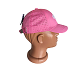 Кепка дитяча літня для дівчинки рожева з перфорацією розмір 48-51, фото 3