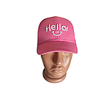 Кепка дитяча літня для дівчинки рожева з перфорацією розмір 48-51, фото 4