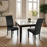Обідній стілець, чорний комплект із 2 шт., фото 5