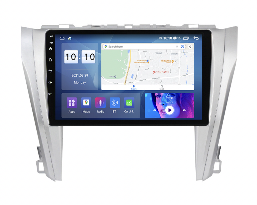 Магнітола для Toyota Camry 55 2015-2017 на Android | Сенсорний екран, GPS, Bluetooth, камера заднього виду
