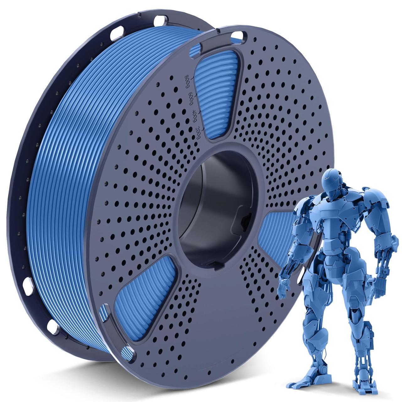 Пластик филамент SUNLU PLA Blue Grey, 1.75mm, 1kg, Блакитно-Сірий