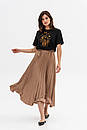 Спідниця гофре бежевого кольору Теріл LESIA MKLS002, фото 2