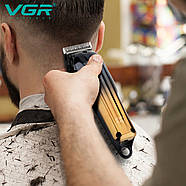Комплект VGR 2 в 1 V-646 акумуляторна машинка для стриження (clipper) та триммер, фото 5
