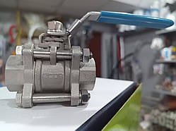 Кран кульовий ECON 3/4" нержавіюча сталь.