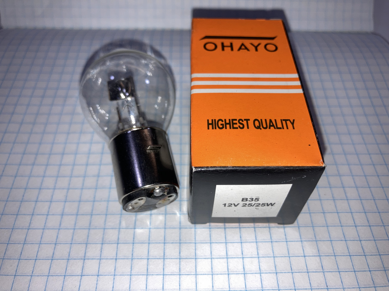 Лампа лампочка у фару груша 12V 25/25W Ява JAWA