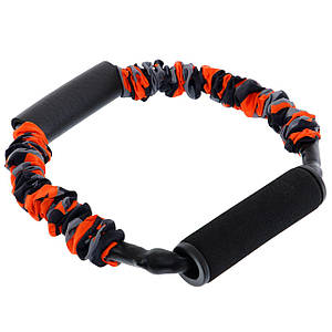 Еспандер трубчастий із ручками в захисному рукаві (тренажер лучника) Zelart FI-7833-35 35LB (латекс, нейлон,