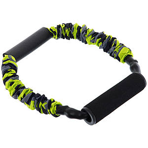 Еспандер трубчастий із ручками в захисному рукаві (тренажер лучника) Zelart FI-7833-45 45LB (латекс, нейлон,