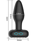 Анальний корок із ротацією Little Gems app, фото 2