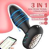 Анальний корок із ротацією Little Gems app, фото 7