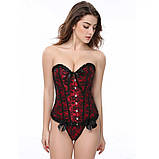Жіночий корсет із квітковим принтом, фото 2