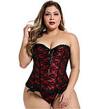 Жіночий корсет із квітковим принтом, фото 4