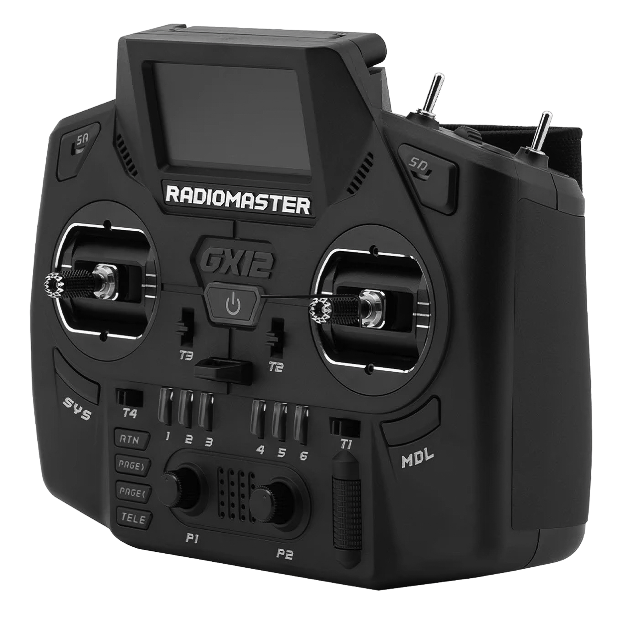 Пульт радіоконтролер дводіапазонний RadioMaster GX12 ELRS для квадрокоптерів FPV