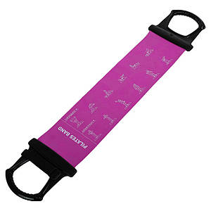 Стрічка-еспандер еластична для фітнесу та йоги з ручками SP-Sport Pilates Band 8038 (латекс, PP, товщина 0,65 мм)